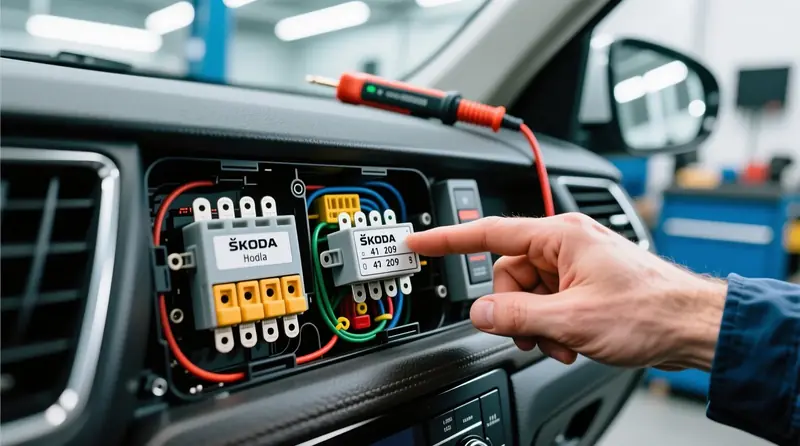 Tinkamas saugiklių ir relių montavimas Škoda Kodiaq - grandinės apsaugos sprendimai ir kaskadinių gedimų prevencija