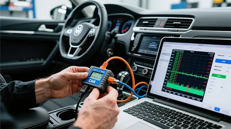 CAN-bus dekoderio nustatymas: baud rate ir ID adresai