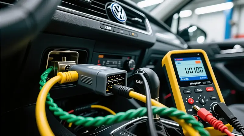 CAN-bus klaidų kodai: U0100, U0121, U0155 diagnozavimas