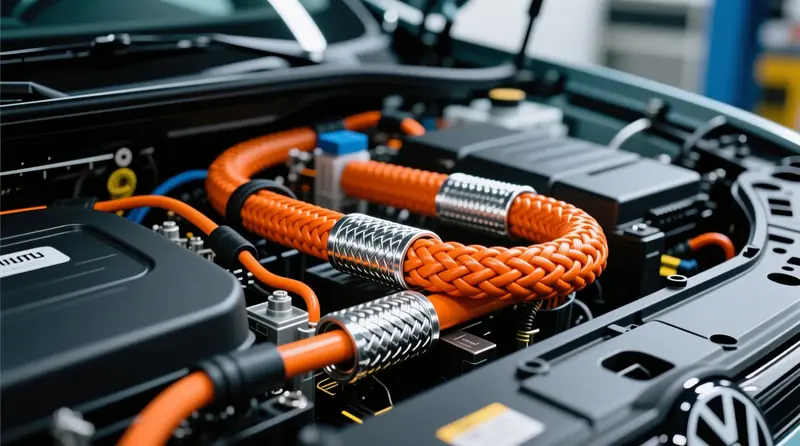 Aukštos įtampos kabelių ekranavimo gedimų šalinimas EV