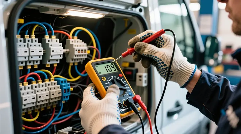 Kontaktų varžos matavimas multimetru automobilių elektros sistemoje - diagnostikos procesas