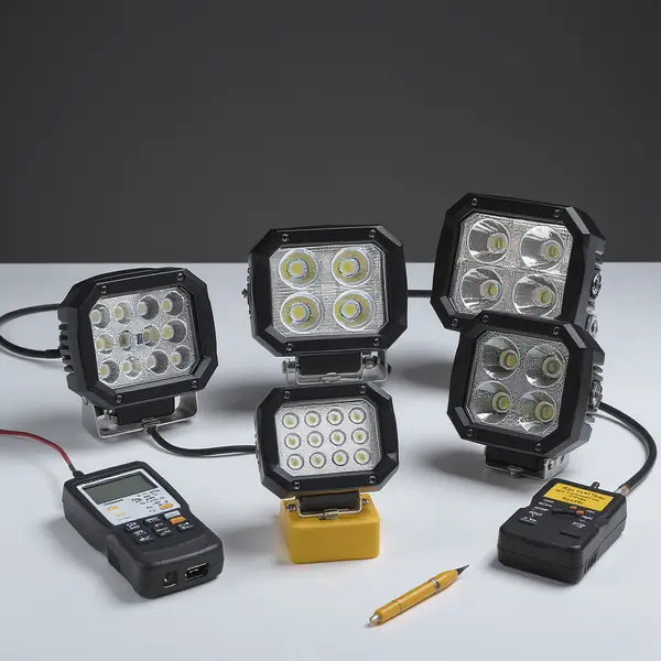 LED darbo žibintų efektyvumas: realūs testai vs gamintojų duomenys