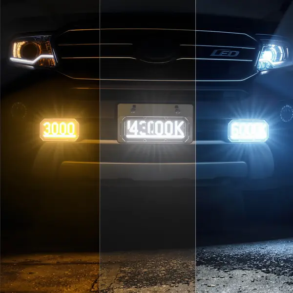 LED bar žibintai: 3000K vs 4300K vs 6000K spalvų temperatūra