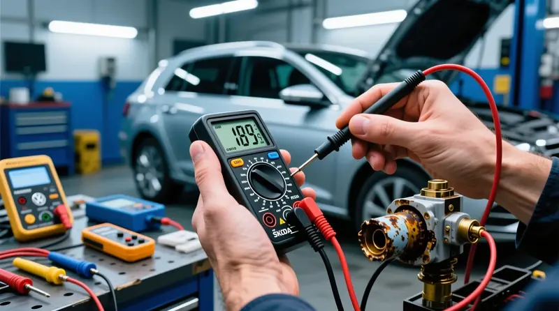 Intermituojančių elektros gedimų diagnostika multimetru