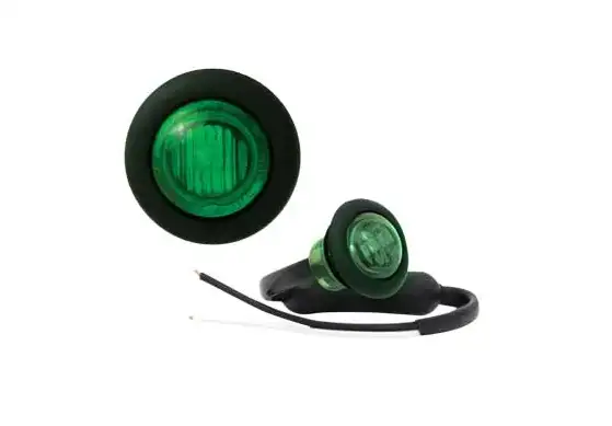 Mėlyni ir žali LED šoniniai gabaritiniai žibintai