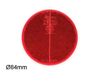 TALMU Atšvaitas Reflector - Raudonas Atspindys, Ø 84mm, M5 Varžto Tvirtinimas - Ledbarzibintai.lt