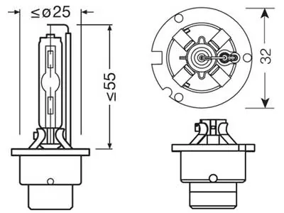OSRAM XENARC Ultra Life D2S Xenon Lemputė 4300K 3200lm - Attēls 3