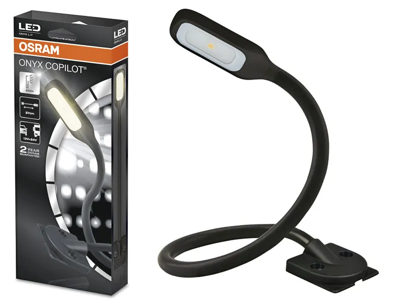 OSRAM LED Skaitymo Šviestuvas Onyx Copilot - 12/24V, 20lm, 3000K, 465mm - Ledbarzibintai.lt