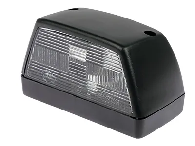 Juodas Automobilio Numerio Apšvietimo Žibintas BA15s Tipo Lemputei su 72mm Tvirtinimo Atstumo - Ledbarzibintai.lt