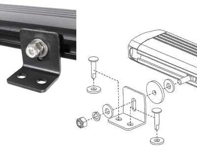 AXIXTECH LED Švyturėlių Panelė su ECE R65 Sertifikatu 10x6 LED - Attēls 3