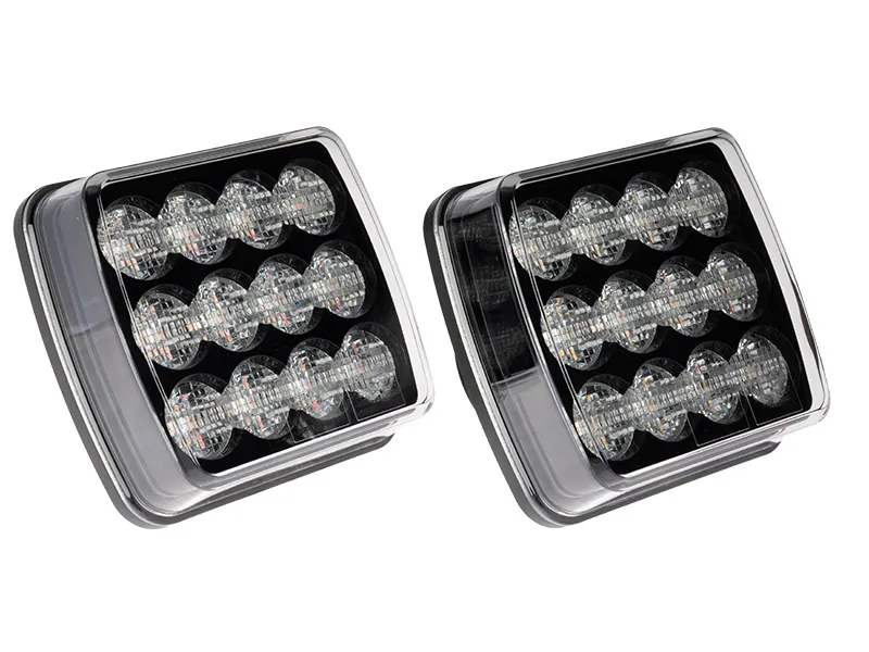 OPTIBEAM Dark Phantom Belaidis LED Galinių Žibintų Komplektas su 7-pin Jungtimi - 12-24V, IP67 - Attēls 3