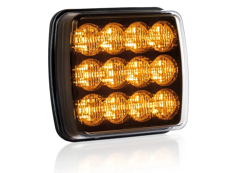 OPTIBEAM Dark Phantom LED Galinis Žibintas - Universalus 12-24V Kvadratinis Žibintas ECE R148, R10 Sertifikuotas - Attēls 2