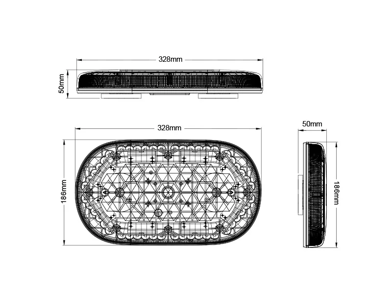 TruckVision LED Švyturėlis Mini Light Bar su ECE R65 Sertifikatu - Attēls 6