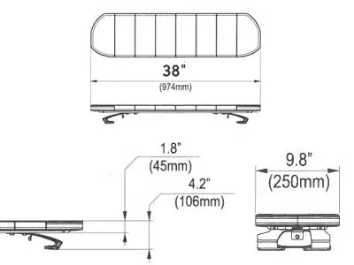 NAN LED Švyturėlių Panelė su 18 LED Blokais IP68 ECE R65 - Attēls 2
