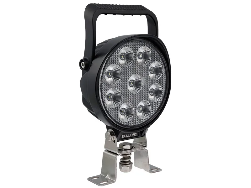 Bullpro LED Darbo Žibintas su Rankena - 9x6W, 4790lm, 9-36V, IP68, Platus Apšvietimas
