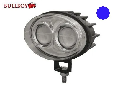 BULLBOY LED Darbinis Žibintas su Mėlynu Šviesos Spinduliu 2x3W IP68 - Ledbarzibintai.lt