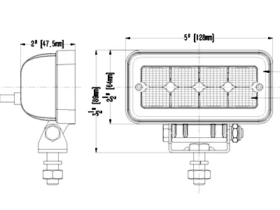 SAE LED Darbo Žibintas Osram 1136lm IP68 Flood - Attēls 2