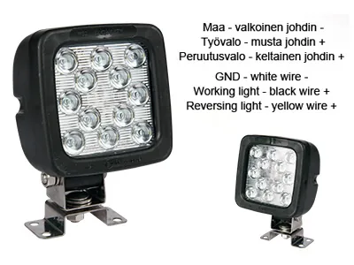 NAN LED Darbinis/Atbulinės Eigos Žibintas 2400lm IP66/68 - Ledbarzibintai.lt