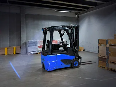 SAE LED Darbo Žibintas Krautuvams su Mėlyna Linija IP67 - Attēls 3
