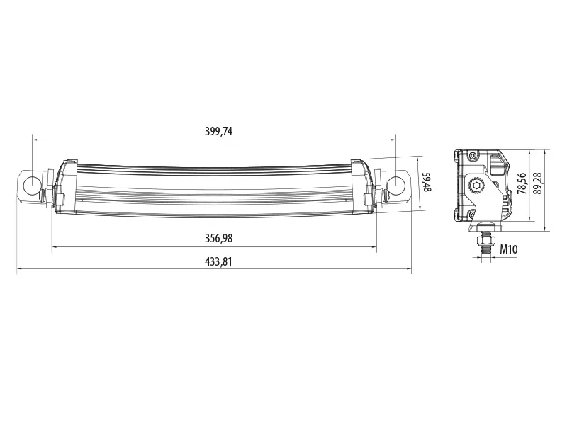 BULLPRO LED Darbo Žibintas Panel 14400lm IP69K Dviejų Eilių - Attēls 5