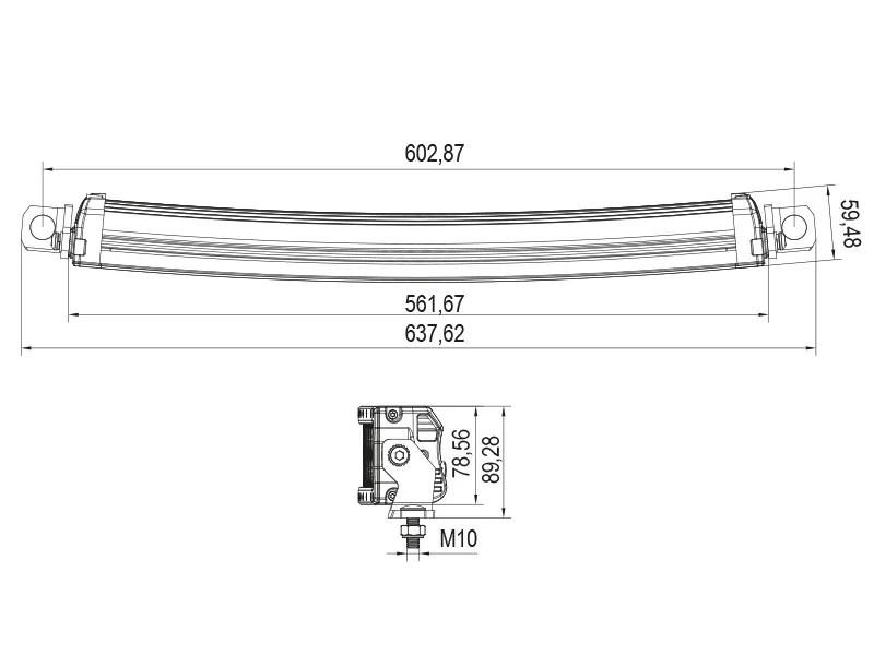 OCEAN VISION LED Darbinis Žibintas Panel 24000lm IP69K Dviejų Eilių - Attēls 7
