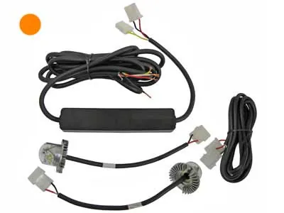 AXIXTECH LED Įspėjamasis Signalinis Žibintų Komplektas, 9x3W, Oranžiniai, 10-30V