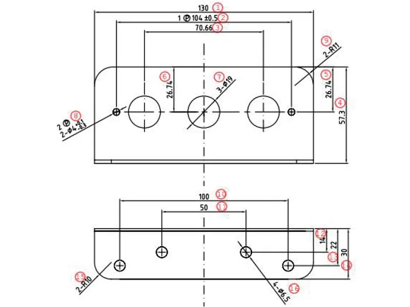 Axixtech Metalinis Laikiklis M36 Įspėjamiesiems Žibintams - Universalus Tvirtinimas - Attēls 2