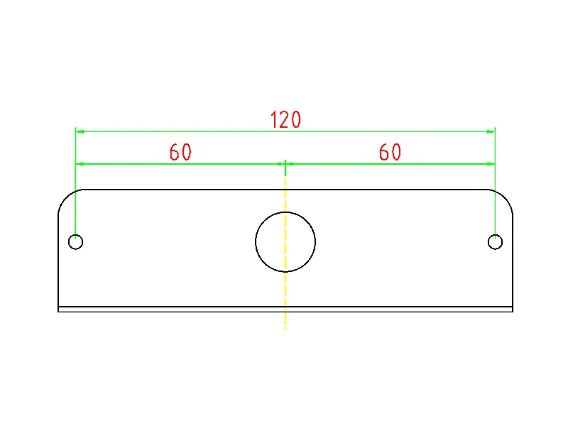 Axixtech Metalinis Gnybto Pagrindas MS6/MS6V Signaliniams Žibintams (Juodas) - Attēls 2