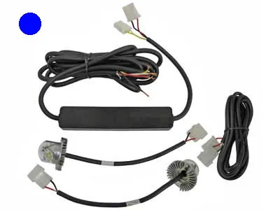 AXIXTECH LED Įspėjamasis Žibintų Komplektas - Mėlyna Spalva, 19 Mirgėjimo Programų, 10-30V