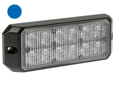 AXIXTECH LED Horizontalus Signalas, Mėlyna Šviesa, Skaidrus Lęšis, IP67, 11-30V
