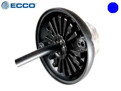 ECCO LED Horizontalus Įspėjamasis Žibintas - 21 Mirksėjimo Programa, Mėlyna Spalva, 10-30V, IP67, ECE R65 - Attēls 4