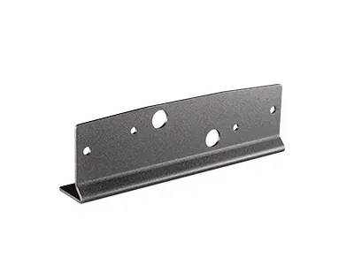 Metalinis juodas laikiklis su spaustuku Clamp Base - universalus tvirtinimo elementas įspėjamiesiems žibintams