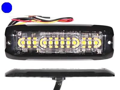 AXIXTECH Horizontalus LED Signalas - 12 PowerLED, 10mm Ultra Plonas, 12-24V, ECE R10/R65 Sertifikuotas