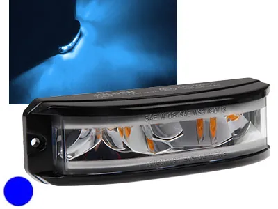 AXIXTECH LED horizontalus signalinis žibintas - 180° apšvietimas, ECE R65 sertifikuotas, 12-24V, IP69