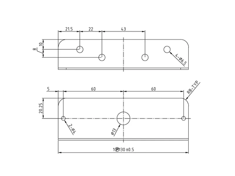 L-Profilio Montavimo Laikiklis 1603-300560 – Specialiai LED Šviestuvams - Attēls 2