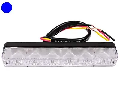 AXIXTECH LED Horizontalus Įspėjamasis Žibintas - Mėlynas 6 LED, 12-24V, ECE R65, IPX8 - Attēls 2