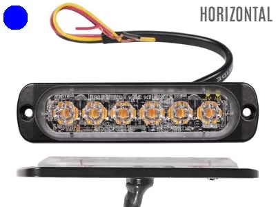 AXIXTECH LED horizontalus signalinis šviesos modulis, ultra plonas (9mm), 12-24V, IPX7 apsauga