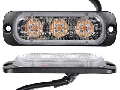 AXIXTECH Ultra plonas LED įspėjamasis žibintas - ECE R65, SAE J595 Class1, 12-24V, aliuminio korpusas - Attēls 2