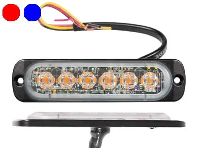 AXIXTECH LED horizontalus signalinis žibintas dvigubomis spalvomis, 12-24V, IPX7, ECE R65 sertifikuotas