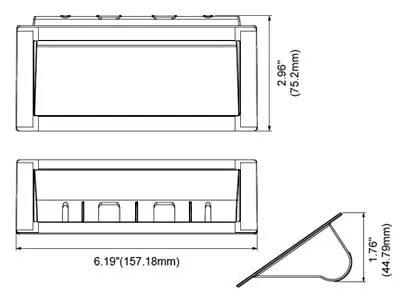 Priekinio stiklo montavimo rinkinys ES6 švyturėliams - Lankstus tvirtinimas su 55° reguliavimo galimybe - Attēls 3