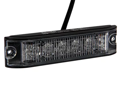 AXIXTECH Horizontalus LED signalinis žibintas, gintaro spalvos, IP67, 12-24V