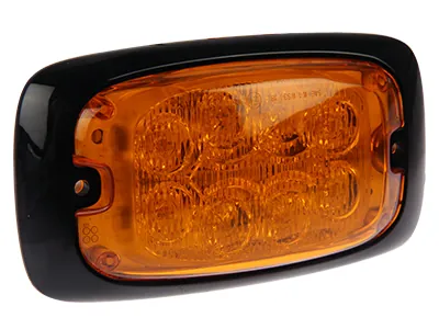 AXIXTECH Horizontalus gintarinis LED įspėjamasis žibintas su 16 mirksėjimo režimų, ECE R65 sertifikuotu, 12-24V