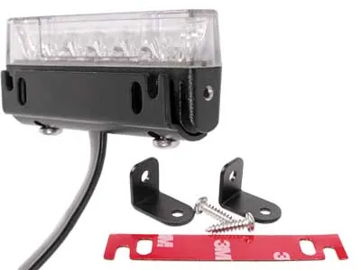 LED Horizontalus Signalinis Žibintas su Gintarine Šviesa - 10-33V - Ultra Žemas Profilis - Attēls 2