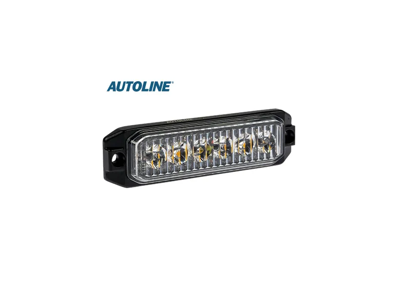 LED įspėjamasis žibintas 120x32x13mm, 12-24V, ECE R65 - Attēls 2
