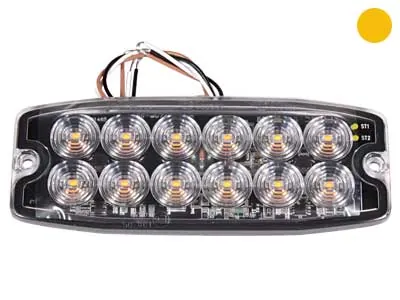 AXIXTECH Ultra Plono Profilio LED Įspėjamasis Žibintas, 12-24V, IPX7, ECE R65 Class 1 Patvirtintas