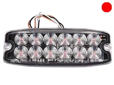 AXIXTECH Ultra-plokščias LED įspėjamasis žibintas, IPX7, 12-24V, ECE R65 Class 1 patvirtinimas