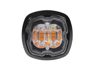 AXIXTECH LED Įspėjamasis Žibintas - Gintaro Spalvos LED, Aliuminio Korpusas, ECE R65 Class 2 Sertifikuotas, 12-24V - Attēls 2