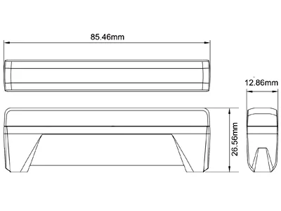 AXIXTECH LED-lighthead Dviejų Spalvų LED Įspėjamasis Žibintas 12-24V, IPX8, ECE R65/R10 Sertifikuotas - Attēls 2