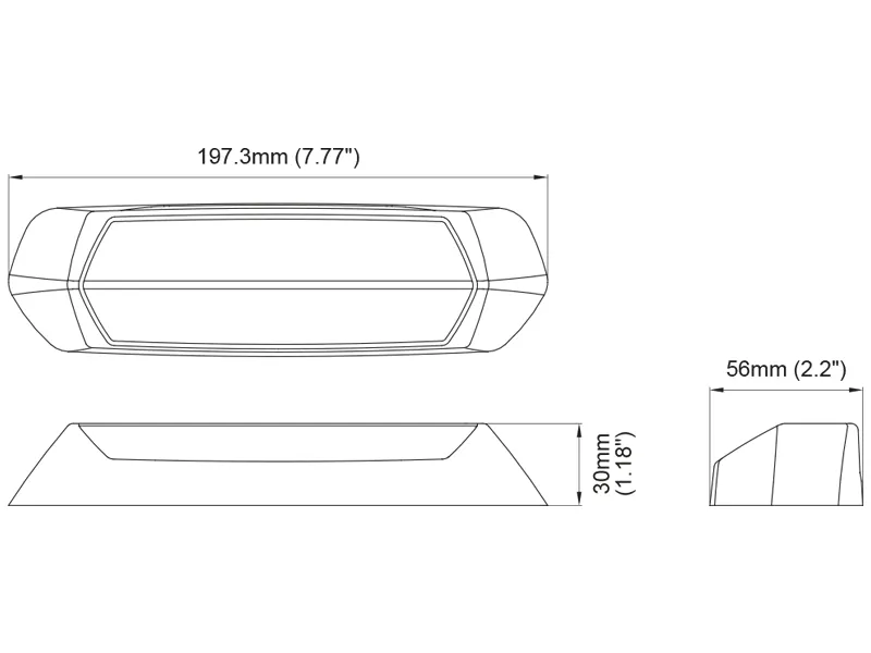 NAN LED Darbinis Žibintas su Įspėjimo Funkcija 1700lm ECE R65 - Attēls 3