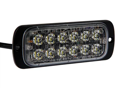 AXIXTECH LED horizontalus įspėjamasis signalinis žibintas, mėlynas/geltonas, 12xEffectLEDs, ECE R65, 12-24V